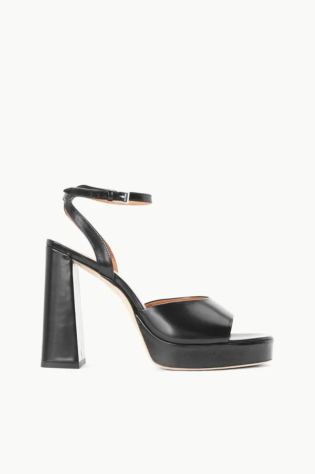 Women Heels STAUD STAUD SOLANGE PLATFORM BLACK