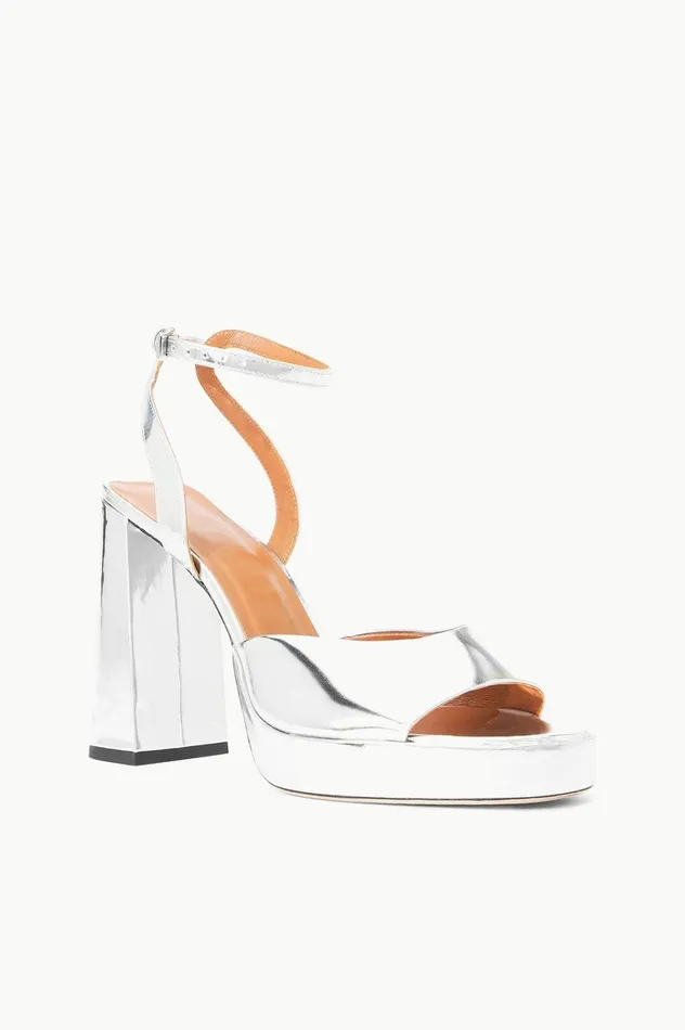 Women Heels STAUD STAUD SOLANGE PLATFORM CHROME Women Heels STAUD STAUD SOLANGE PLATFORM CHROME