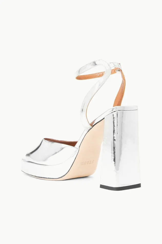 Women Heels STAUD STAUD SOLANGE PLATFORM CHROME Women Heels STAUD STAUD SOLANGE PLATFORM CHROME