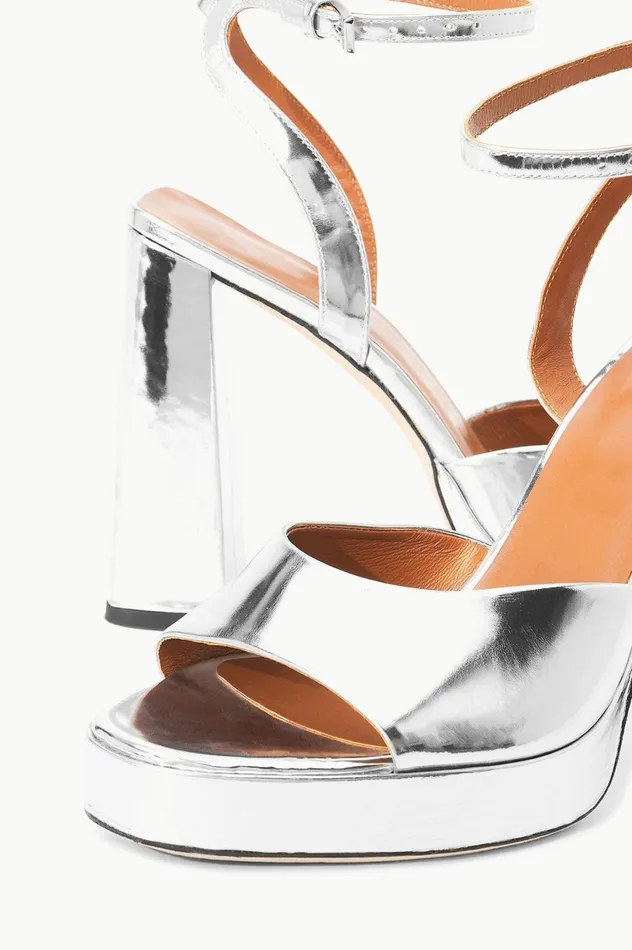 Women Heels STAUD STAUD SOLANGE PLATFORM CHROME Women Heels STAUD STAUD SOLANGE PLATFORM CHROME