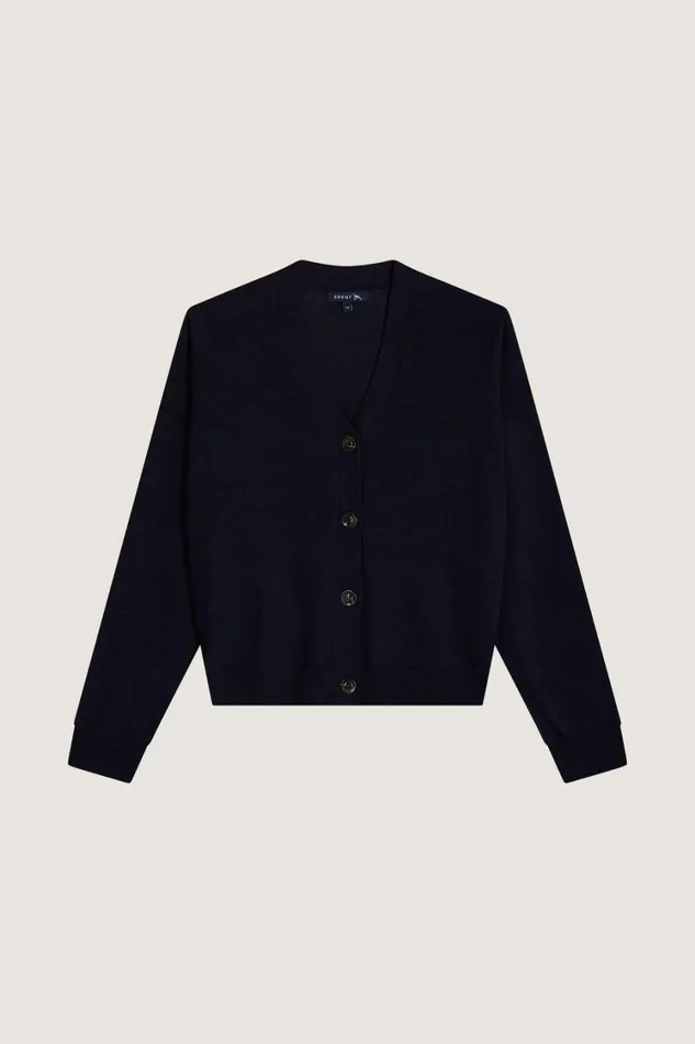Women IDEM SWEATER Navy Soeur Jumpers and Cardigans