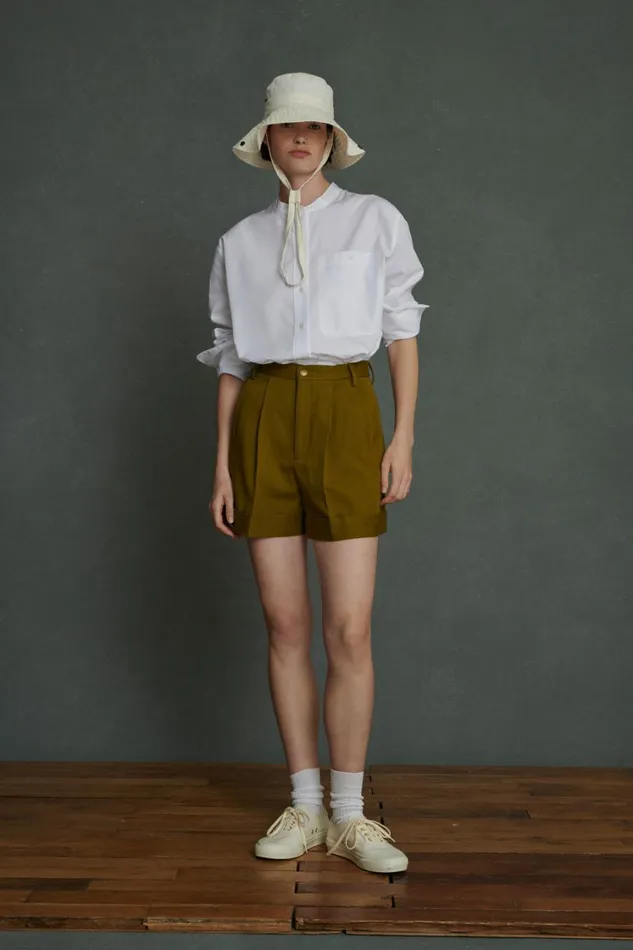 Women IGGY SHORTS Khaki Soeur Skirts and Shorts
