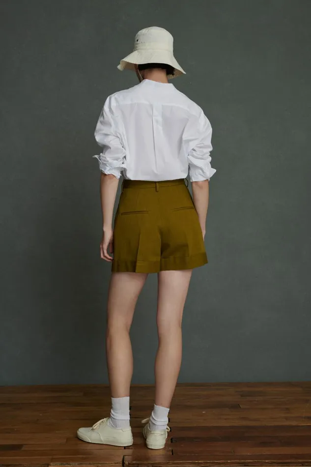 Women IGGY SHORTS Khaki Soeur Skirts and Shorts