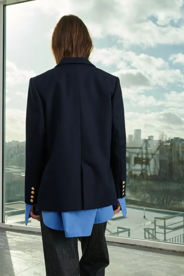 Women JACKET KENT Navy Soeur Jackets and Coats Women JACKET KENT Navy Soeur Jackets and Coats
