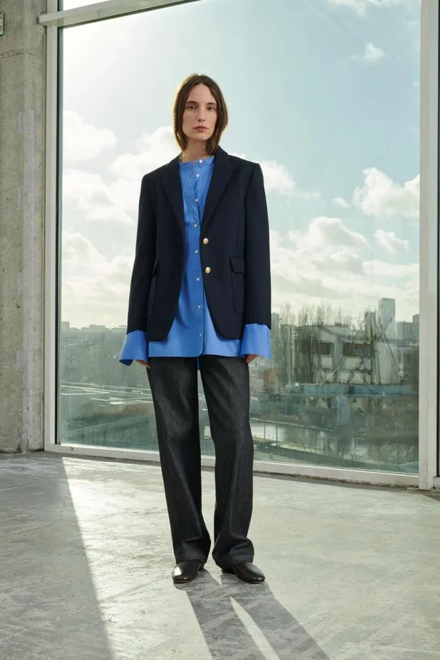 Women JACKET KENT Navy Soeur Jackets and Coats Women JACKET KENT Navy Soeur Jackets and Coats
