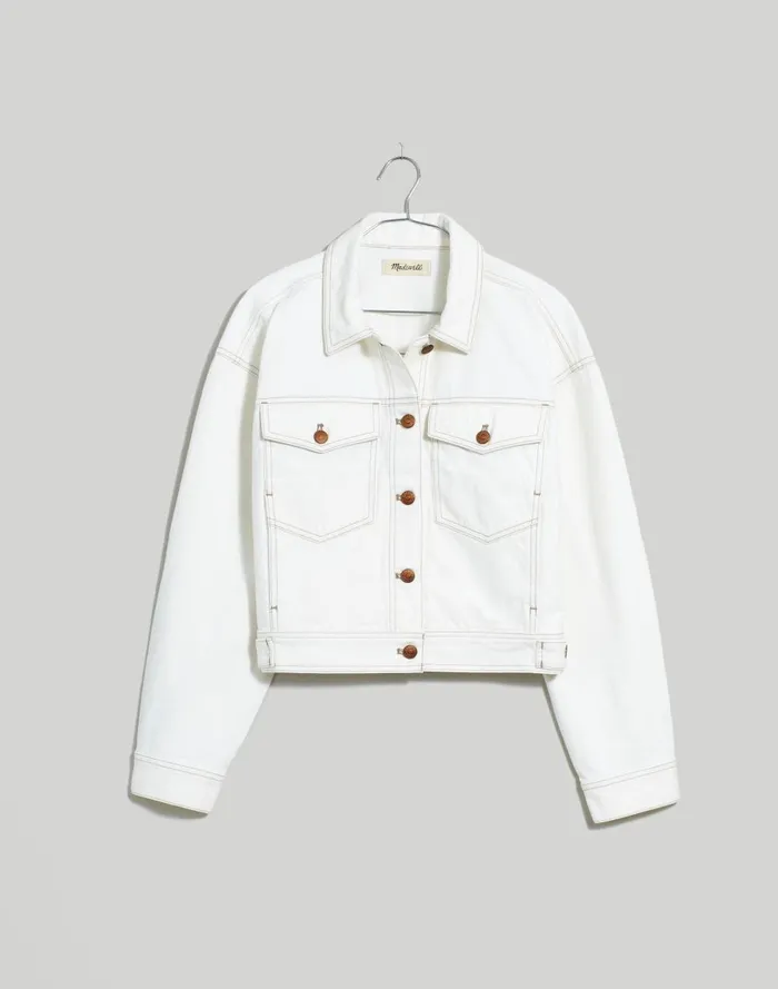 Women Jackets Madewell ButtonFront Denim Jacket