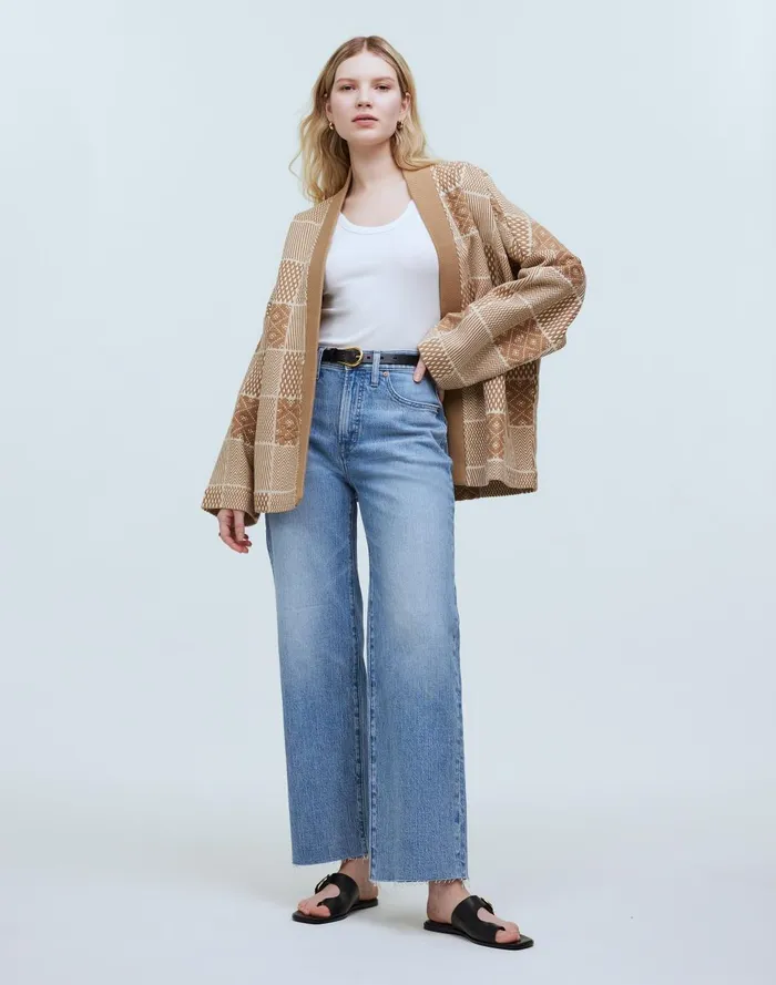 Women Jackets Madewell Jacquard Patchwork Robe Jacket