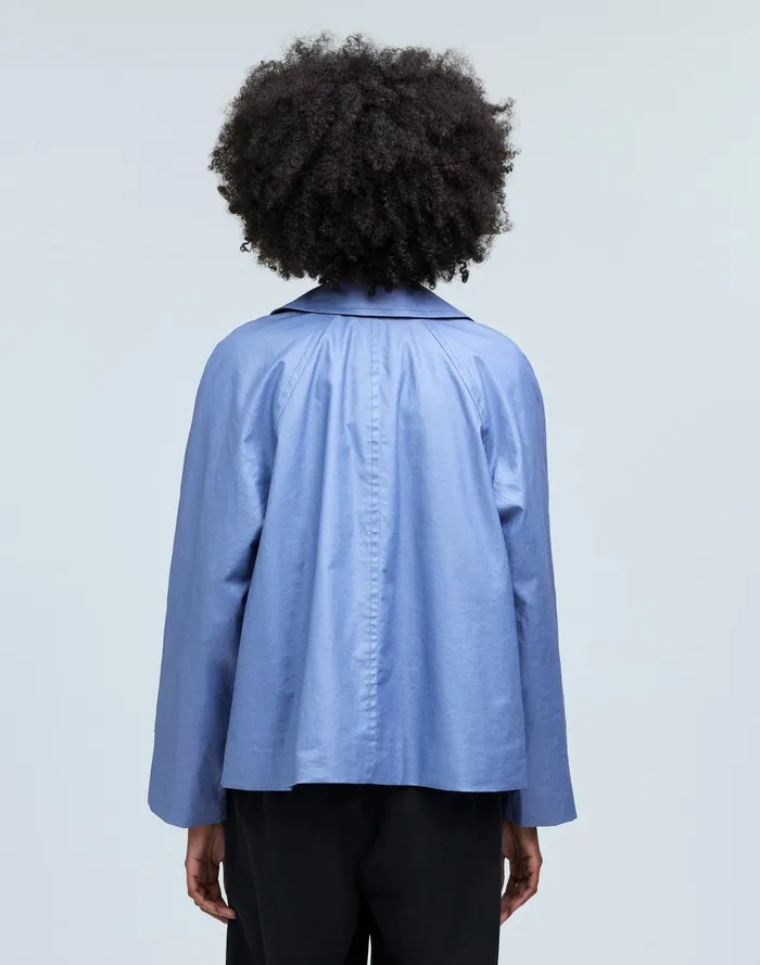 Women Jackets Madewell Laminated Short Trench Coat
