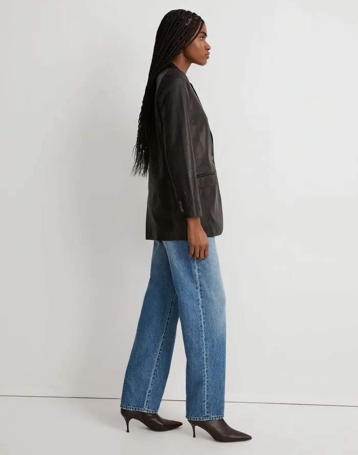 Women Jackets Madewell The Larsen Blazer In Leather