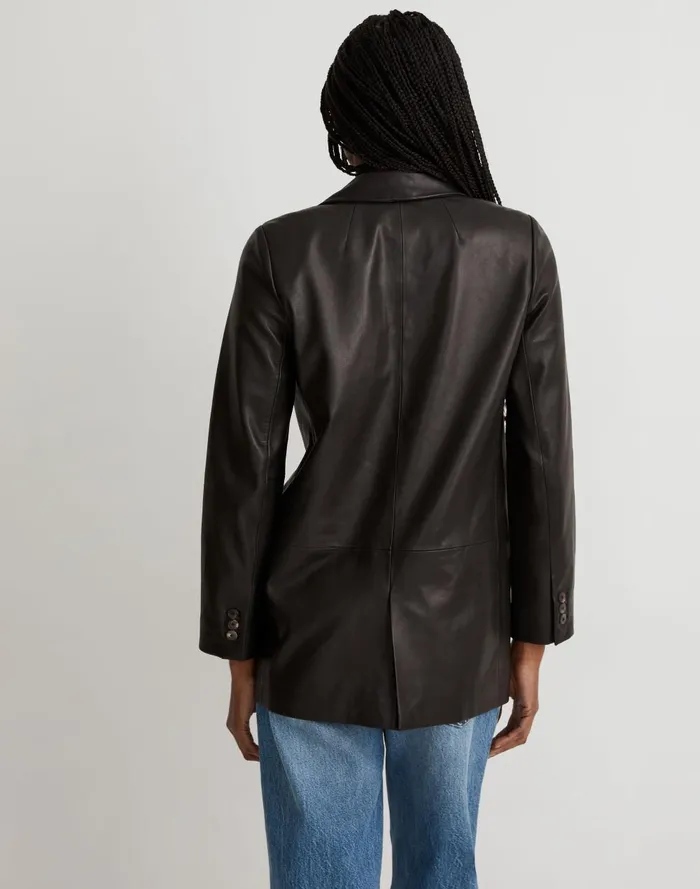 Women Jackets Madewell The Larsen Blazer In Leather
