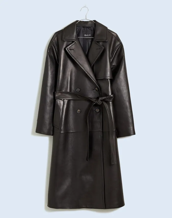 Women Jackets Madewell The Signature Trench Coat In Leather