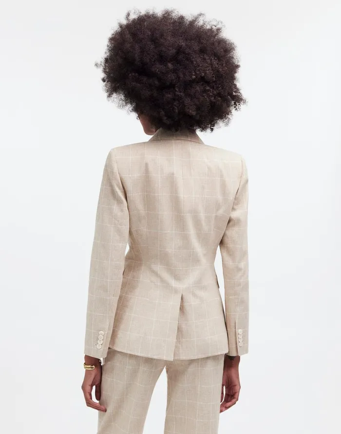 Women Jackets Madewell The Slim Blazer In Plaid