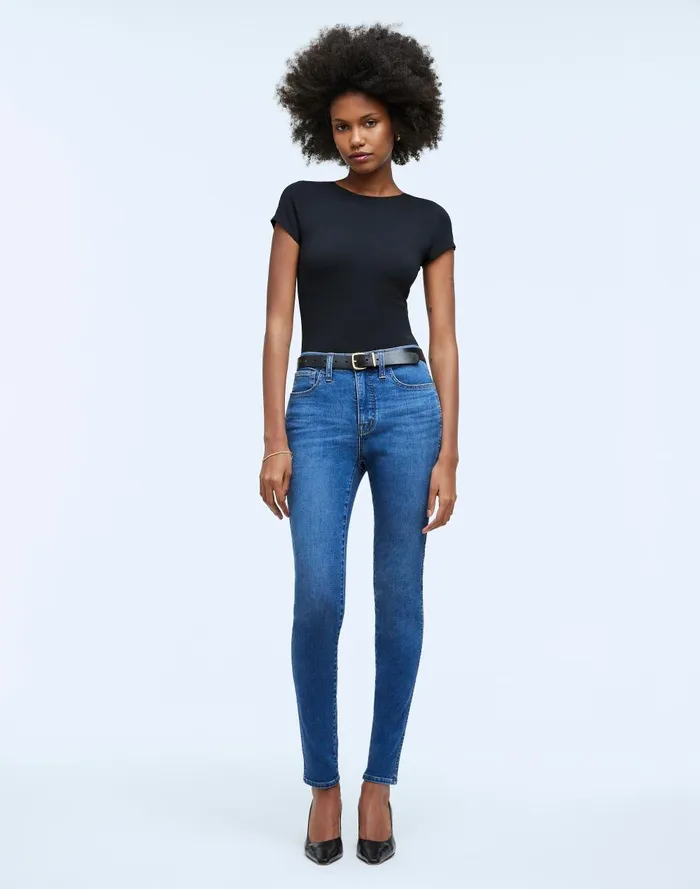 Women Jeans Madewell 10034 HighRise Roadtripper Authentic Skinny Jeans In Faulkner Wash