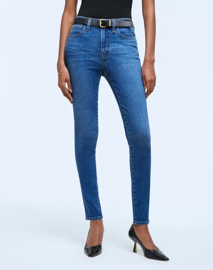 Women Jeans Madewell 10034 HighRise Roadtripper Authentic Skinny Jeans In Faulkner Wash
