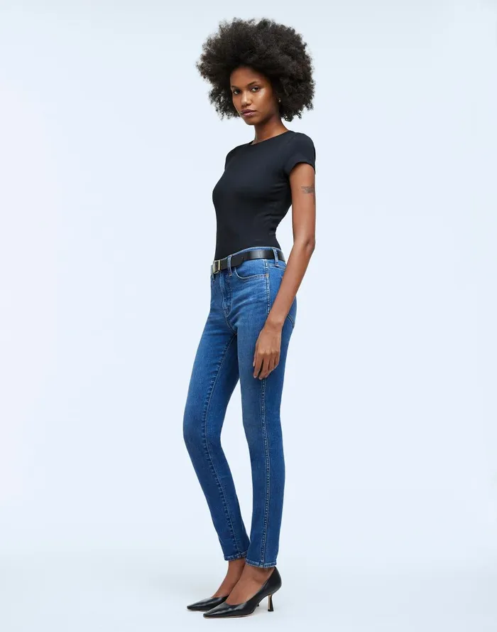 Women Jeans Madewell 10034 HighRise Roadtripper Authentic Skinny Jeans In Faulkner Wash