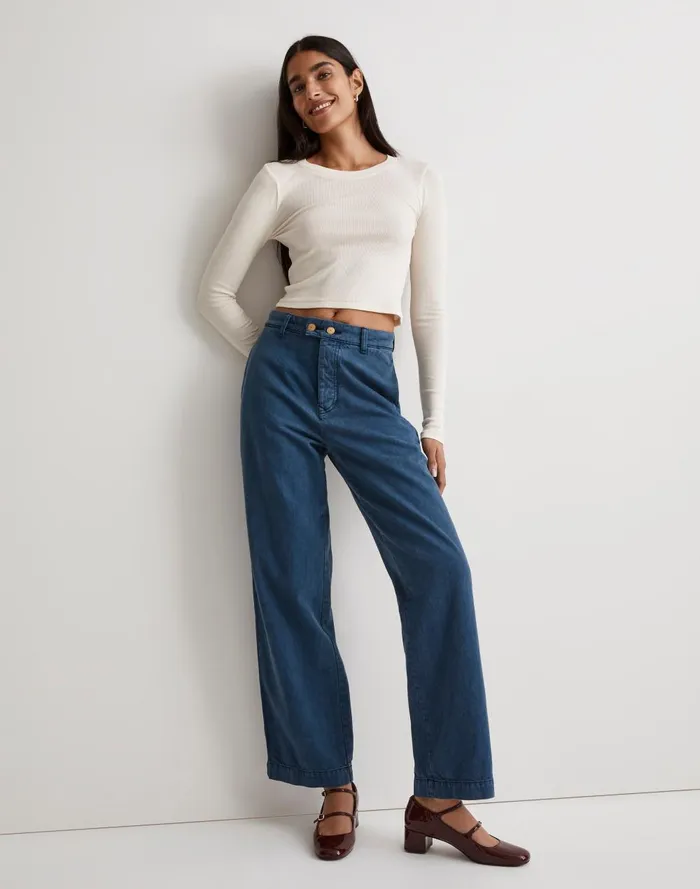 Women Jeans Madewell B Sides Cargo Chino Pants