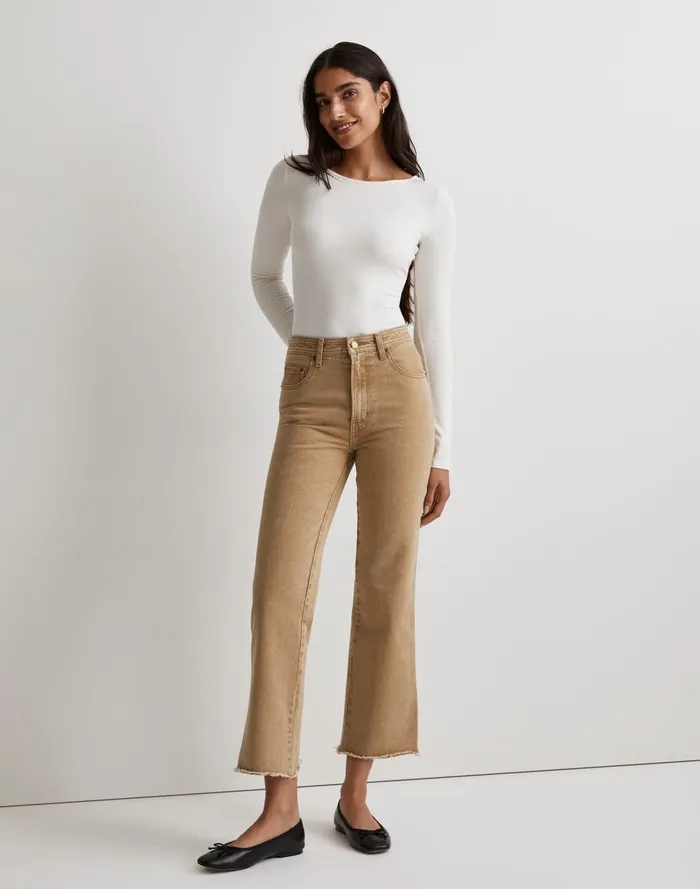 Women Jeans Madewell B Sides Eshel Kick Flare Jeans