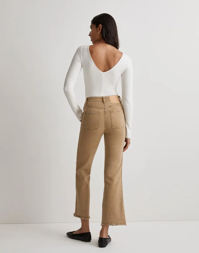 Women Jeans Madewell B Sides Eshel Kick Flare Jeans