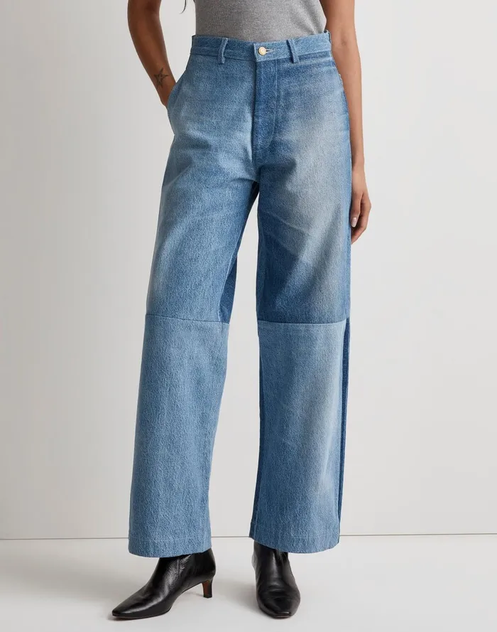 Women Jeans Madewell B Sides Reworked Trouser Jeans