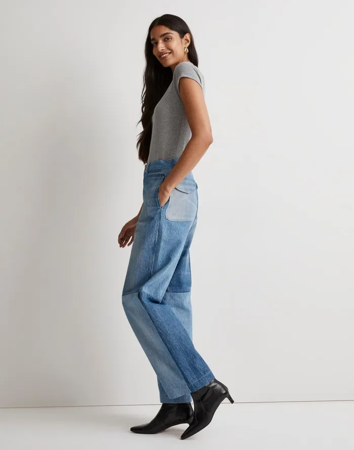 Women Jeans Madewell B Sides Reworked Trouser Jeans