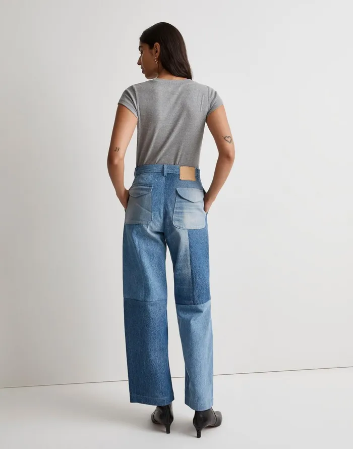 Women Jeans Madewell B Sides Reworked Trouser Jeans