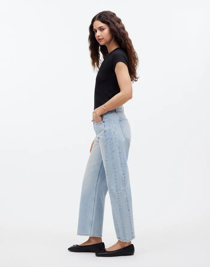 Women Jeans Madewell B Sides Slim Lasso Jeans