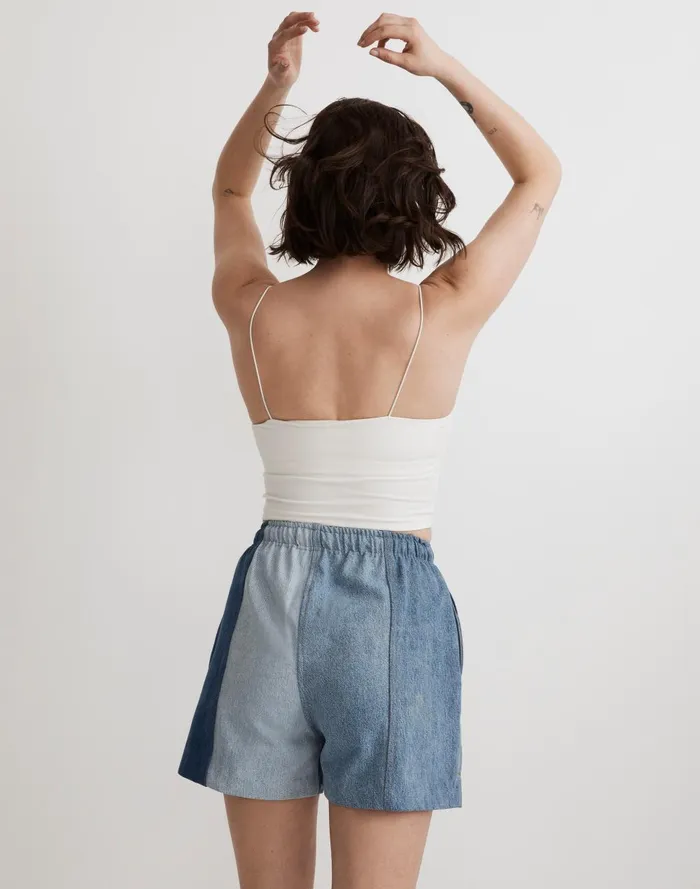 Women Jeans Madewell B Sides Vintage Reworked Meyer Cinch Shorts