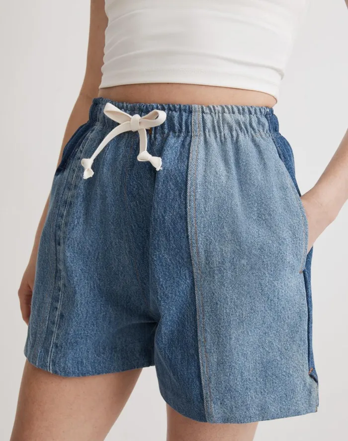 Women Jeans Madewell B Sides Vintage Reworked Meyer Cinch Shorts
