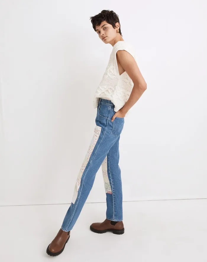 Women Jeans Madewell Carleen Patchwork Jeans