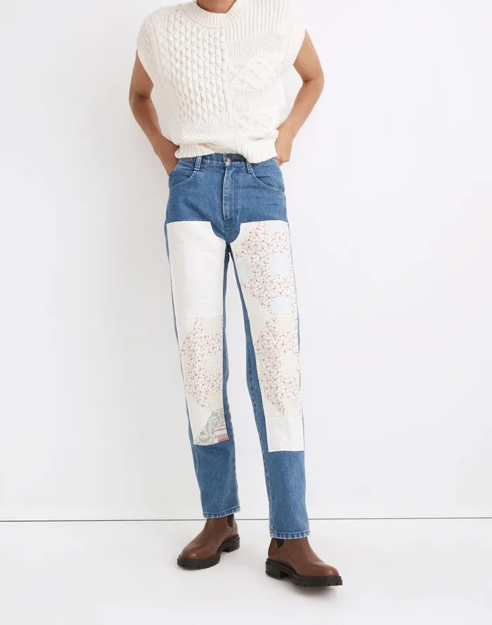 Women Jeans Madewell Carleen Patchwork Jeans