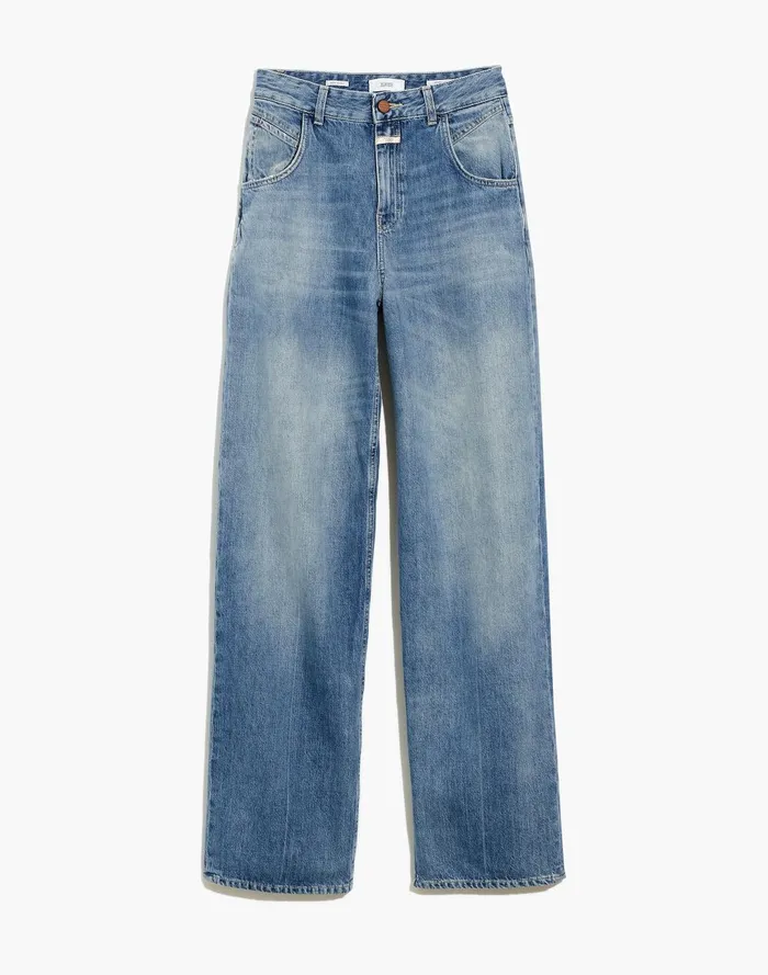 Women Jeans Madewell Closed Edison Jeans In Mid Blue Vintage Wash