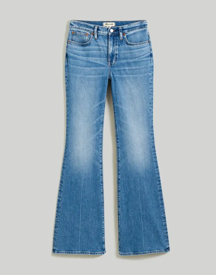 Women Jeans Madewell Curvy Flea Market Flare Jeans In Amaretto Wash
