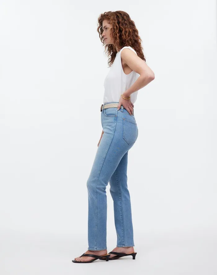 Women Jeans Madewell Curvy HighRise Stovepipe Jeans In Carey Wash