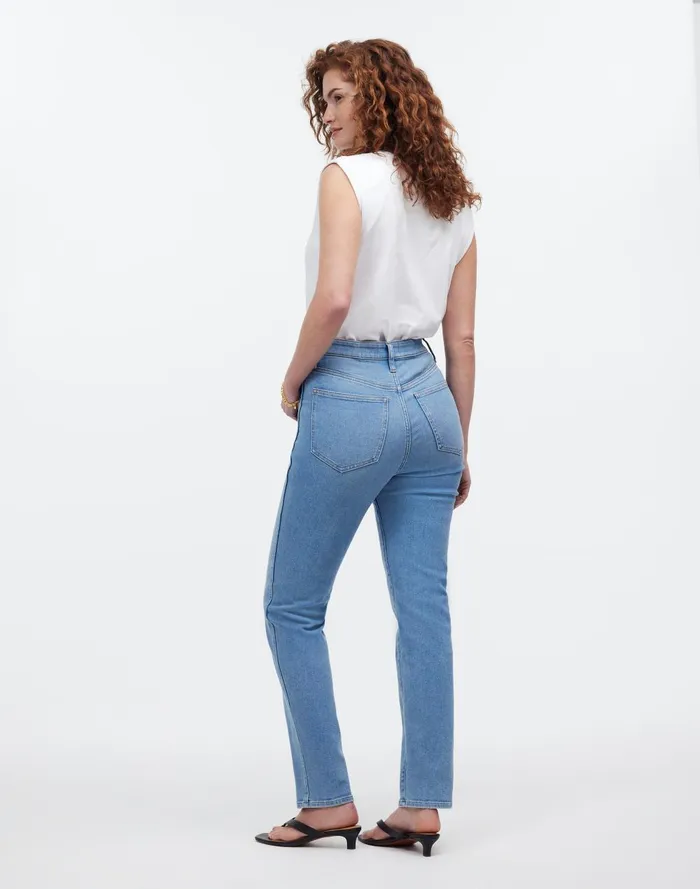 Women Jeans Madewell Curvy HighRise Stovepipe Jeans In Carey Wash