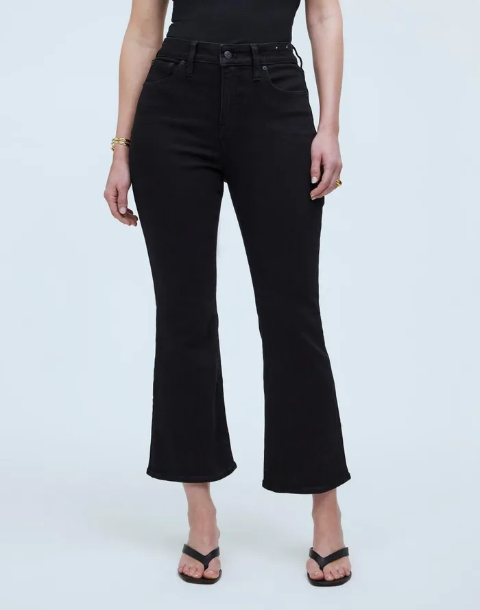 Women Jeans Madewell Curvy Kick Out Crop Jean