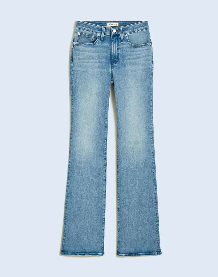 Women Jeans Madewell Curvy Kick Out FullLength Jeans In Merrigan Wash