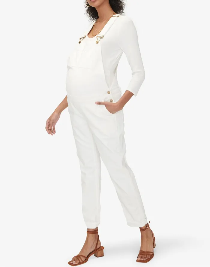 Women Jeans Madewell HATCH Collection The Denim Maternity Overall