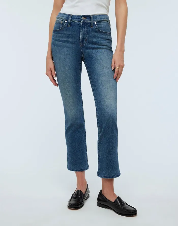 Women Jeans Madewell Kick Out Crop Jeans