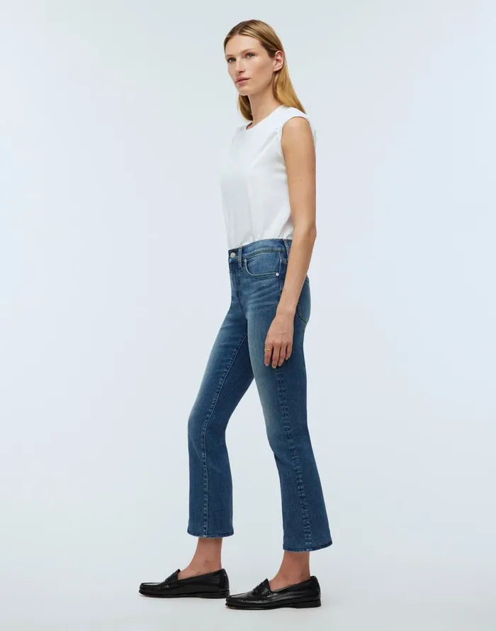 Women Jeans Madewell Kick Out Crop Jeans