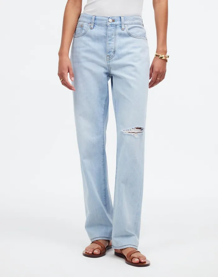 Women Jeans Madewell LowSlung Straight Jeans