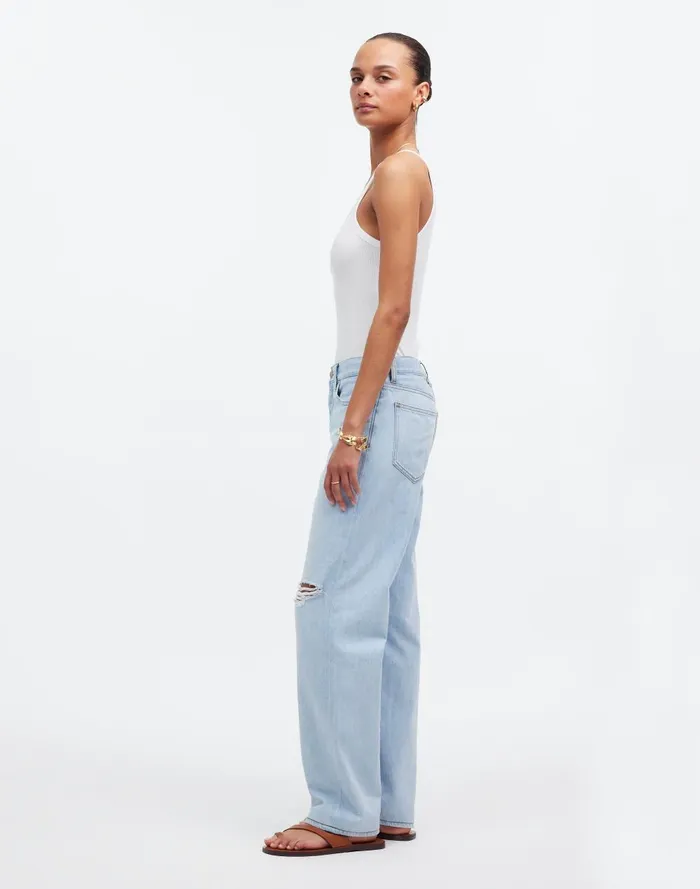 Women Jeans Madewell LowSlung Straight Jeans