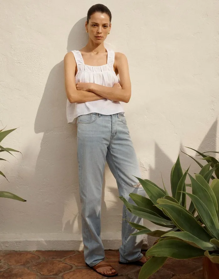 Women Jeans Madewell LowSlung Straight Jeans