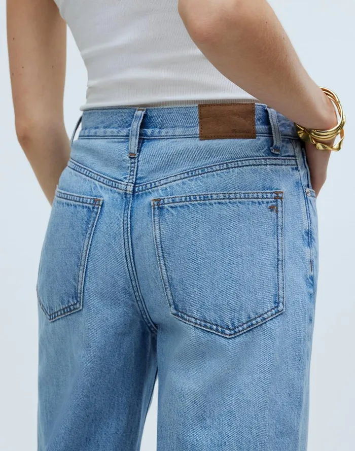 Women Jeans Madewell SuperwideLeg Jeans In Ahern Wash Airy Denim Edition