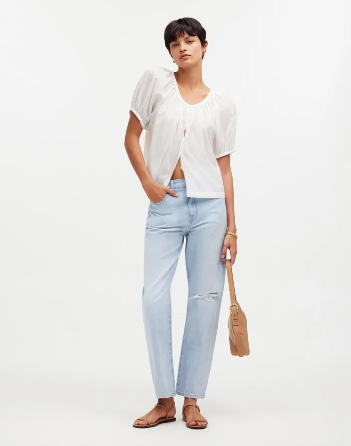 Women Jeans Madewell The 03990s Straight Crop Jean