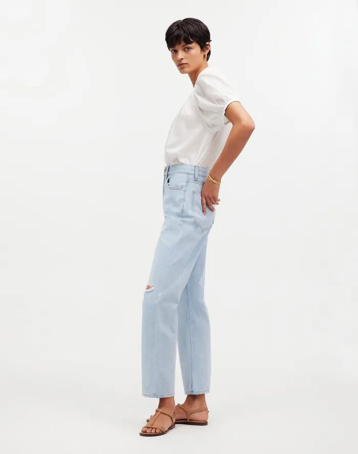 Women Jeans Madewell The 03990s Straight Crop Jean