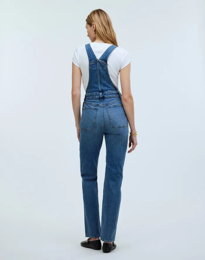 Women Jeans Madewell The 03990s Straight Overalls In Fawnbrook Wash