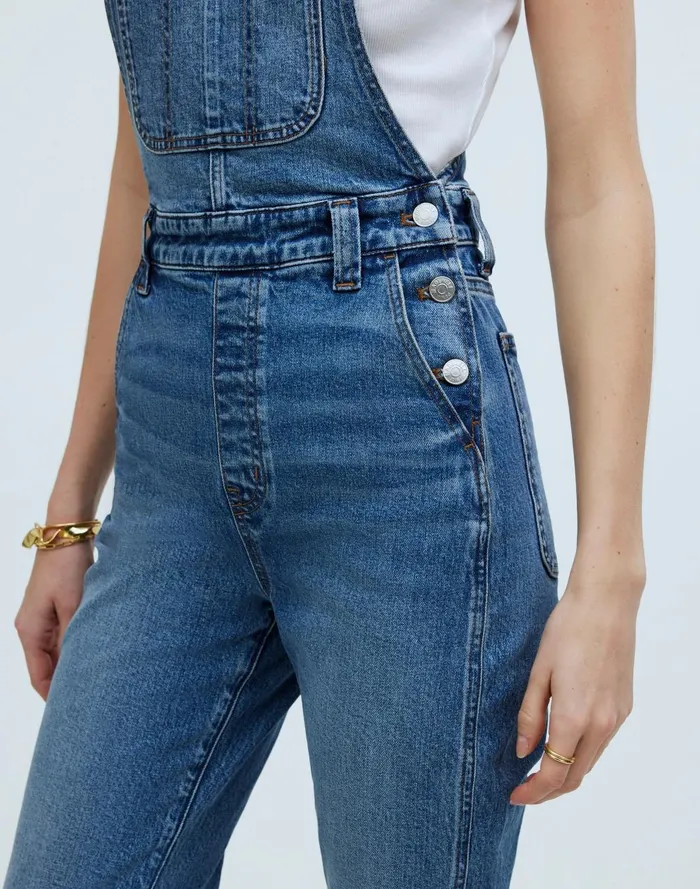 Women Jeans Madewell The 03990s Straight Overalls In Fawnbrook Wash