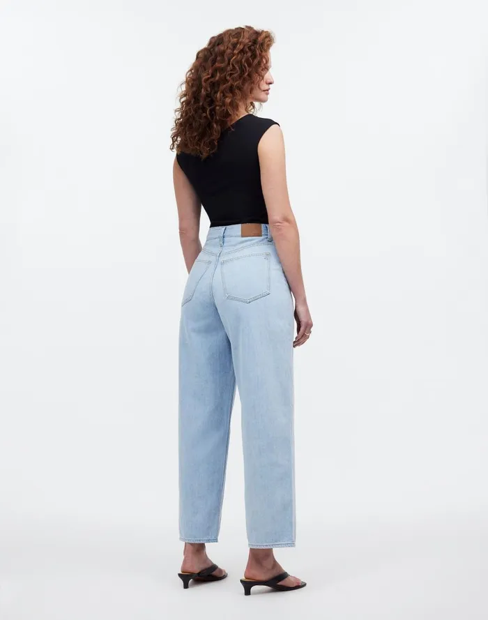 Women Jeans Madewell The Curvy Perfect Vintage WideLeg Crop Jean In Fitzgerald Wash