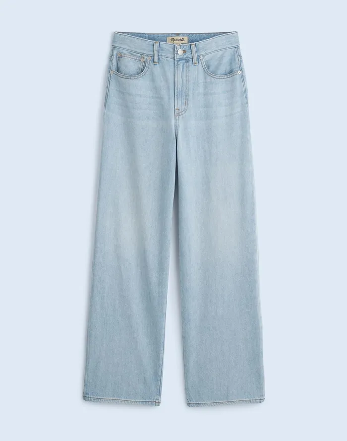 Women Jeans Madewell The Curvy Perfect Vintage WideLeg Crop Jean In Fitzgerald Wash