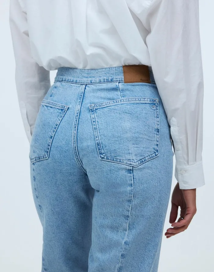 Women Jeans Madewell The Emmett WideLeg Crop Jean Welt Pocket Edition